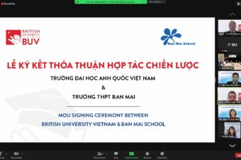 Lễ ký kết hợp tác chiến lược giữa BMS và British University VietNam