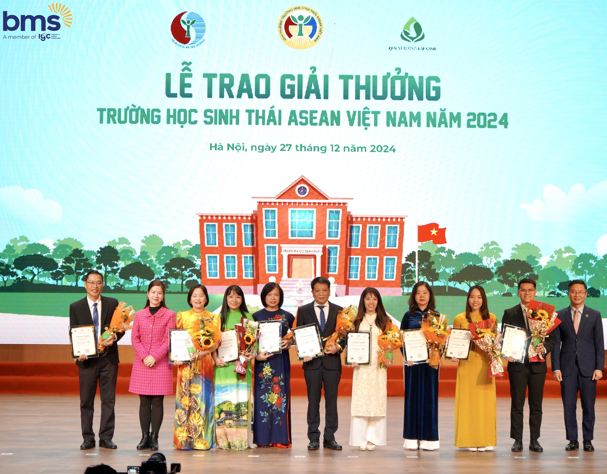 Chúc mừng Trường THCS Ban Mai đạt giải Nhì Trường học sinh thái ASEAN 2024