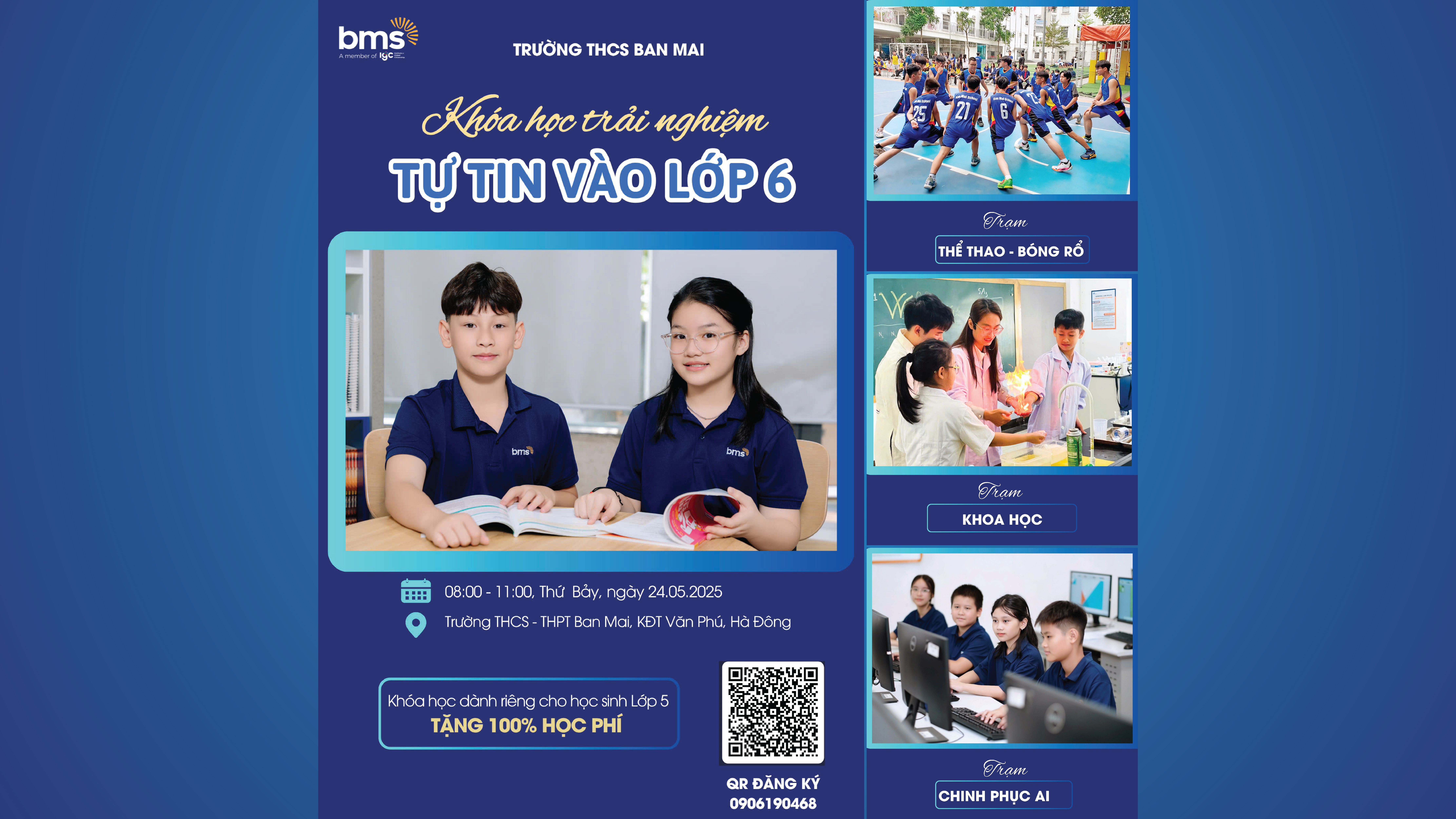 Khoá học trải nghiệm "Tự tin làm học sinh lớp 6"