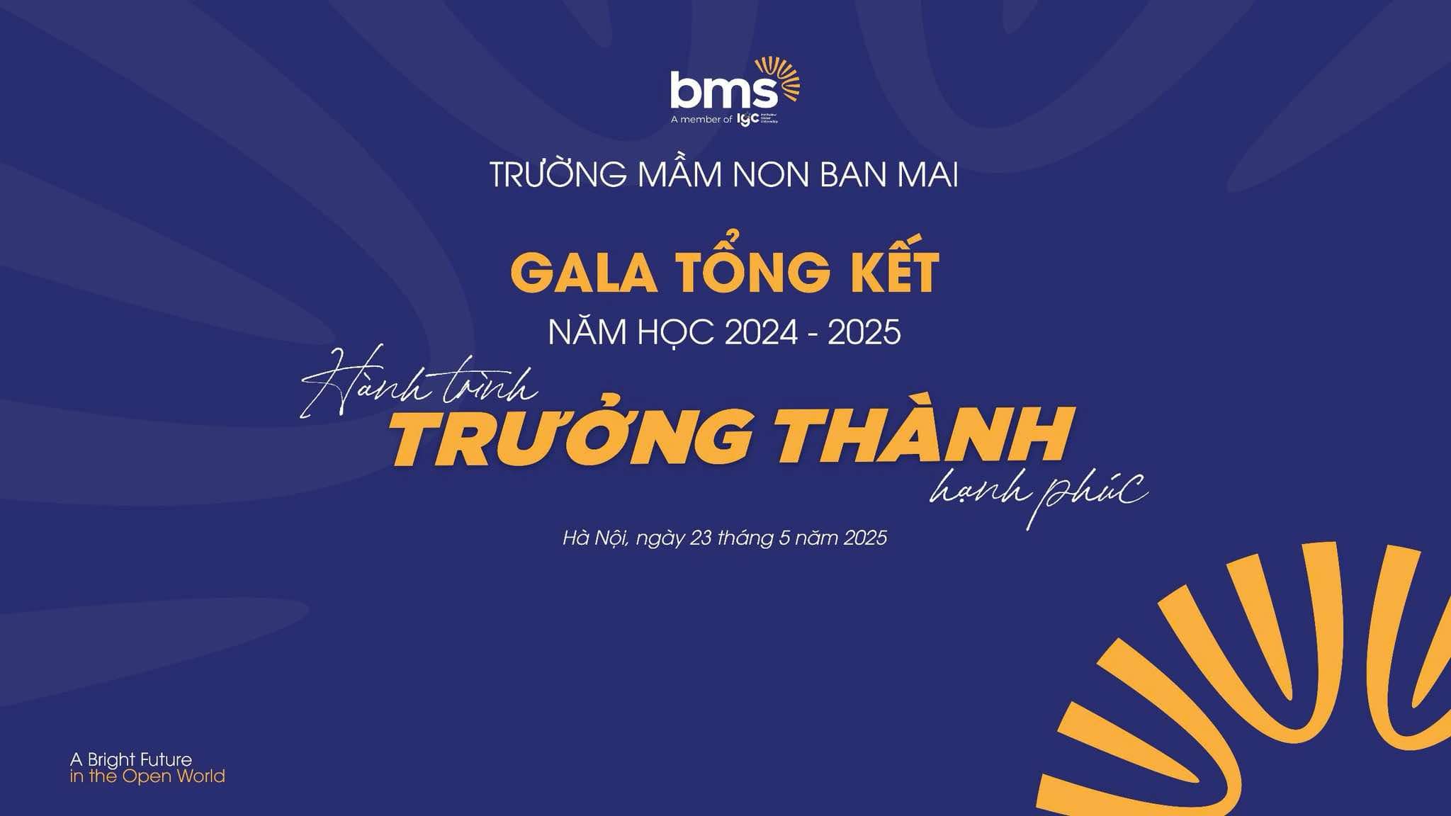 Gala tổng kết năm học 2024 - 2025: Hành trình trưởng thành hạnh phúc của các BMSers
