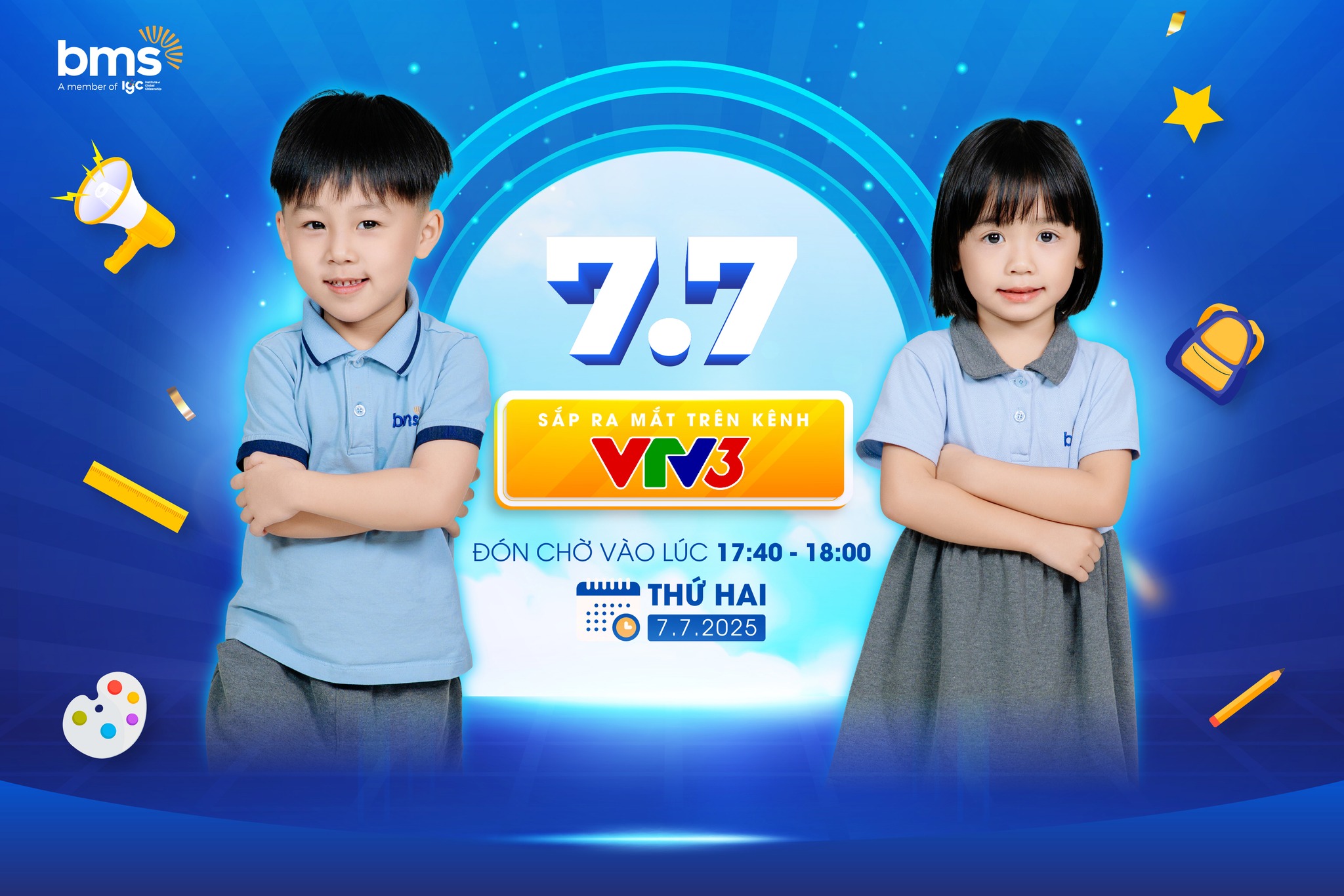 BMS Kiddy Hà Nội – Trường Mầm non Ban Mai lên sóng VTV3  Khi tiếng cười trẻ thơ lan tỏa trên sóng truyền hình Quốc gia